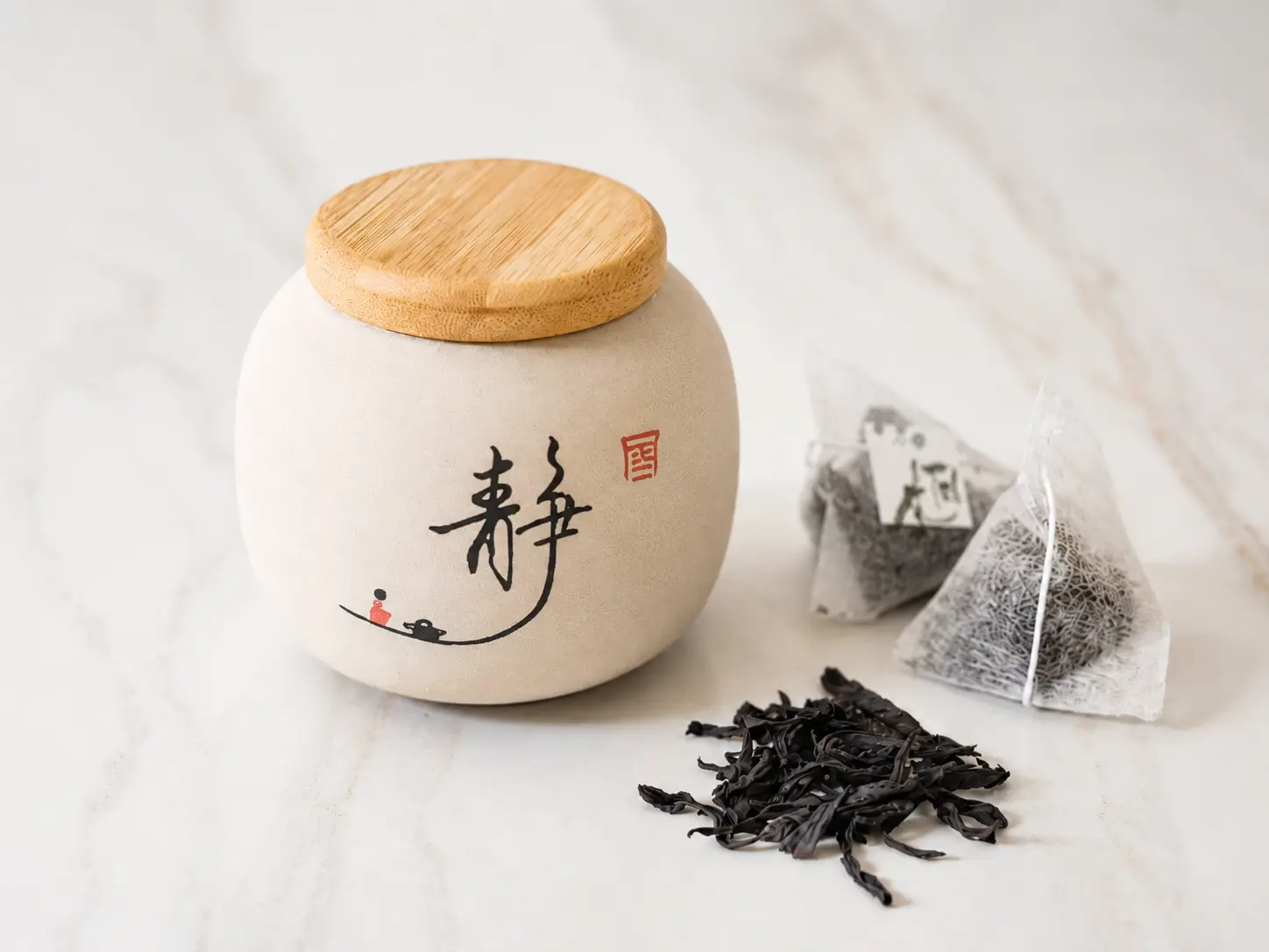 Ceramic Jar Gift Set — Jing